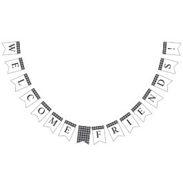 Bandeirinha Xadrez de Buffalo Clássica - Boas-vindas a um Even