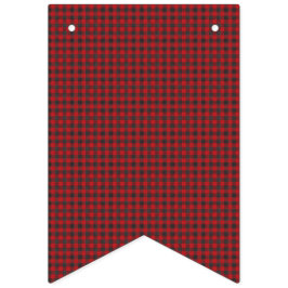 Bandeirinha Xadrez vermelho e preto.