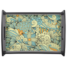 Abstrato Retro Moderno Floral