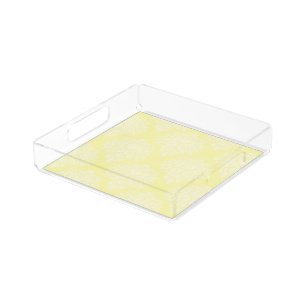 Bandeja acrílica creme sulista de algodão danifica