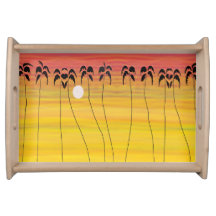 Arte Africana Incrível Sunset Tropical
