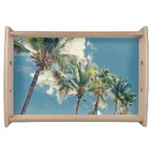 Árvore tropical azul e verde
