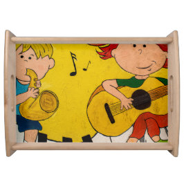 Bandeja Cartografia Colorida Yellow Live Music