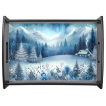CENA AZUL DE NEVE DAS FÉRIAS DE INVERNO