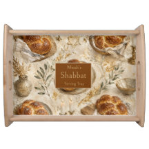 Challah Botânico, Bege Dourado, Rústico Shabbat