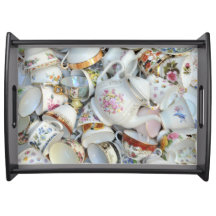 Coleção de Vintage Tea Cup