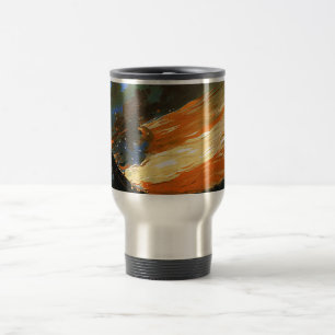 Bandeja de Abstrato de Vintage na Caneca de viagem