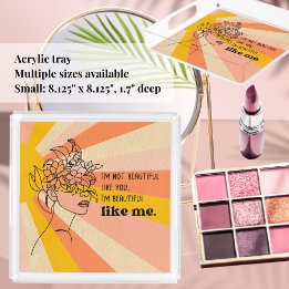 Bandeja De Acrílico Bonito e Confiante Único