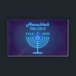 Bandeja De Acrílico Feliz Hanukkah Luz Marinho de Férias Judaicas Hebr<br><div class="desc">Feliz Hanukkah Belo Design de Férias Judaicas com as letras hebraicas. Antecedentes judeus do Hanukkah com símbolos tradicionais do Chanukah - Dourado Menorah, Hanukkiah Candelabrum e velas, sonhos de madeira (rodando no topo), rosquinhas, estrela de David e padrão de papel de parede luminoso brilhante. Decoração do Festival Chanucá. Jerusalém, Israel....</div>