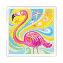 Flamingo Rosa com Estrela do Mar