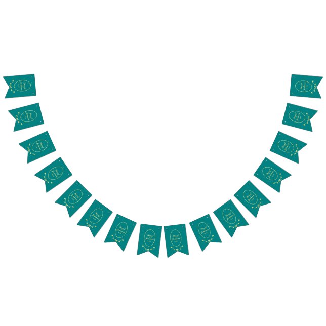 Bandeja de Bandeiras de Casamento de Teal Rosa (Todos)