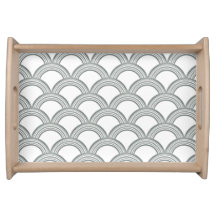 Bandeja de Serviço Círculos Art Déco