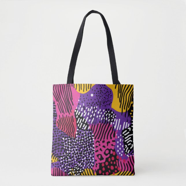 Bandeja de Tote de Padrão de Abstrato Negrito | Mo (Frente)