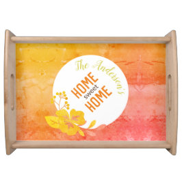 Bandeja Elegante Home Sweet Home Family Name Modelo