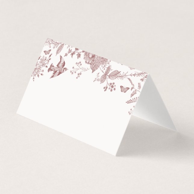 Bandeja Floral de Placa de Mesa Toile Jouy (Frente)