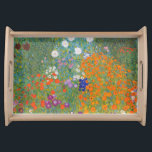 Bandeja Gustav Klimt Flower Garden Cottage Nature<br><div class="desc">Uma bela pintura de jardim - esta é uma pintura clássica de Gustav Klimt,  chamada Jardim de Algodão,  ou Jardim Bauergarten,  1907,  que é um close up de um jardim floral,  uma pintura floral colorida.</div>