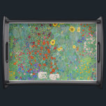 Bandeja Gustav Klimt - Jardim do País com Girassóis<br><div class="desc">Jardim do País com Girassóis/Jardim de Fazenda com Girassóis - Gustav Klimt em 1905-1906</div>