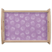 Ilustração de cupcake roxo
