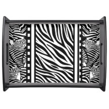 Impressão em Zebra Preta e Branca