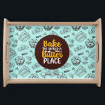 Bandeja Manteiga Funny Baking Pun Cake Muffin Bakery Padrã<br><div class="desc">Legal e engraçada bandeja de serviço para tornar o cozinhar na cozinha mais divertido. Presente personalizado para a família e amigos que adoram cozinhar, cozinhar e experimentar uma nova receita na cozinha. Personalize o nome para ajustado da sua ocasião. Você pode usar a Ferramenta Design para alterar ainda mais o...</div>