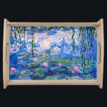 Bandeja Monet, Lírios de Água, 1919,<br><div class="desc">Water Lily,  1919,  famosa pintura do artista impressionista Claude Monet</div>