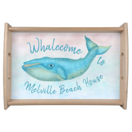 Bandeja Nome náutico de Whalecome | da baleia azul de casa