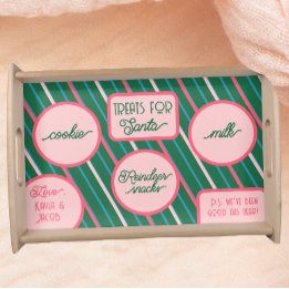 Bandeja Papais noeis Testam Doces Stripe Biscoito de Natal