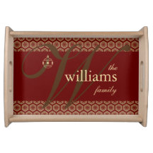 Bandeja personalizada do serviço do Natal