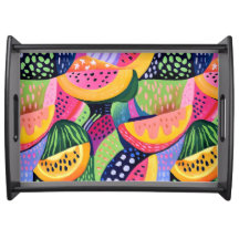 Pintura de Frutas Melon Colorida Negrito