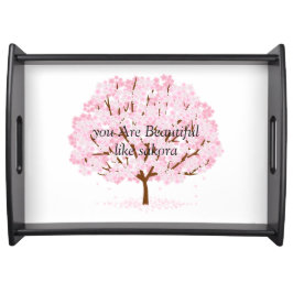Bandeja Sakura Tree in Cheio Bloom - Elegante Primavera De