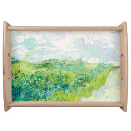 Bandeja Van Gogh. Campos de Trigo Verde Auvers. Impression