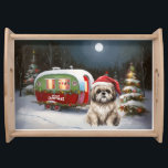 Bandeja Winter Havanese Caravan Christmas Adventure<br><div class="desc">Adotar a magia de uma noite de inverno nevada enquanto uma caravana desliza graciosamente através da paisagem iluminada pela lua. A beleza serena da neve escutadora e o brilho encantador da lua criam uma cena cativante,  prometendo uma aventura inesquecível de Natal cheia de calor,  alegria e memórias queridas.</div>