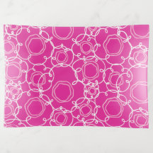 Abstract Floral Matrix (Hot Pink) Fine Art