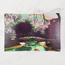 Arte 3D do Jardim Asiático