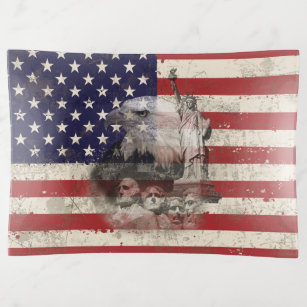 Bandejas Bandeira e símbolos dos Estados Unidos ID155