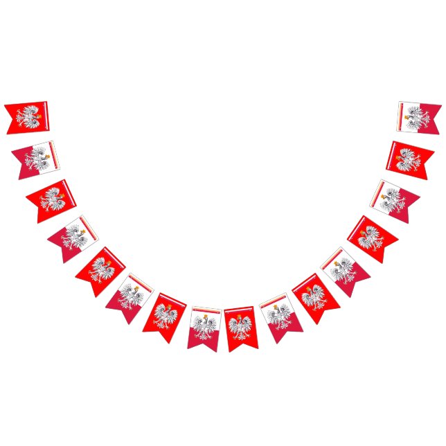 Bandejas de Polônia, Bandeira Polonesa, Águia/Verm (Todos)