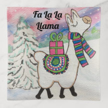 Fa La Llama Feriado Whimsical