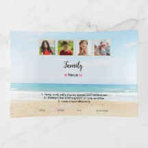 Foto da família personalizada e bonita