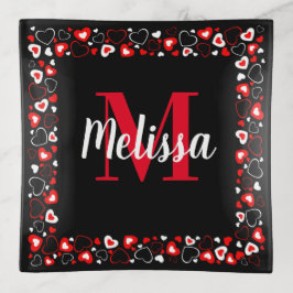 Bandejas Monograma e Corações