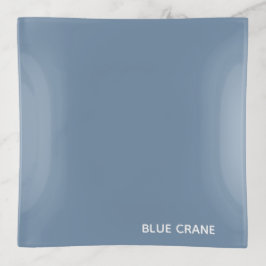 Bandejas Nome azul da grua azul