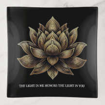 Ouro Elegante Lotus Flor em Mim...