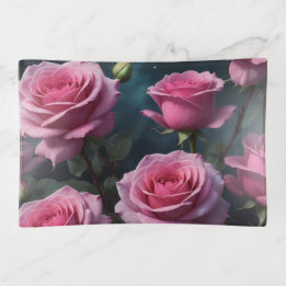 Bandejas Rosas Cor-de-Rosa 