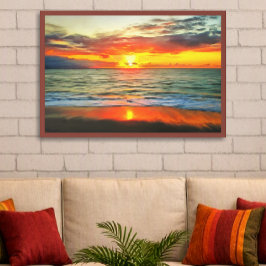 Bandera Bay Sunset 1738 Art Impressão