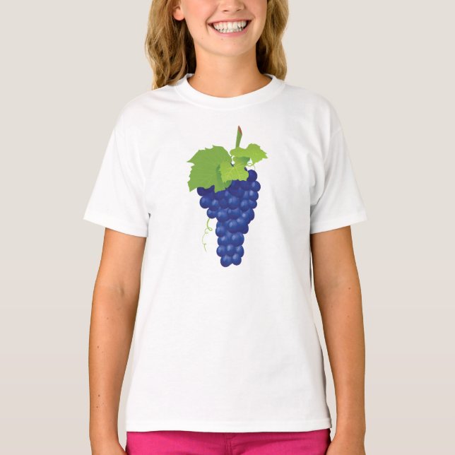 Bando de Uvas Meninas T-Shirt (Frente)