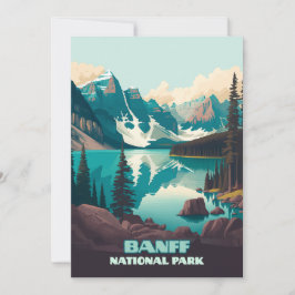 Banff National Park Moraine Lake Retro