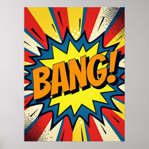 BANG! Poster de estilo de banda desenhada Pop mode