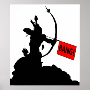 "BANG!" Poster Divertido de Flecha