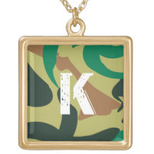 Colar Cansaço Quadrado Dourado