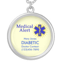 Colar alerta médica customizável