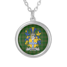 Colar Exham Brasão de Armas Crest Família Irlandes